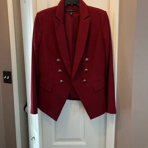 White House Black Market (WHBM)
- blazer/jacket. In Maroon/Rust Red color.